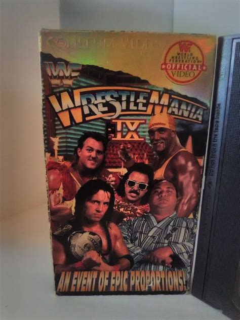 Mavin Wwf Wrestlemania Ix Vhs Coliseum Video Hulk Hogan