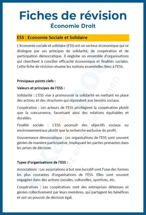 Cours D Conomie Et Droit Pour Bac Pro En Pdf Fiches