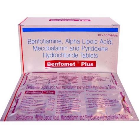 Benfotiamine Alpha Lipoic Acid Mecobalamin Pyridoxine Hydrochloride Tablet At ₹ 125 7 Box In