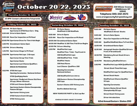 Orange County Speedway Schedule 2024 Schedule Ilyse Leeanne