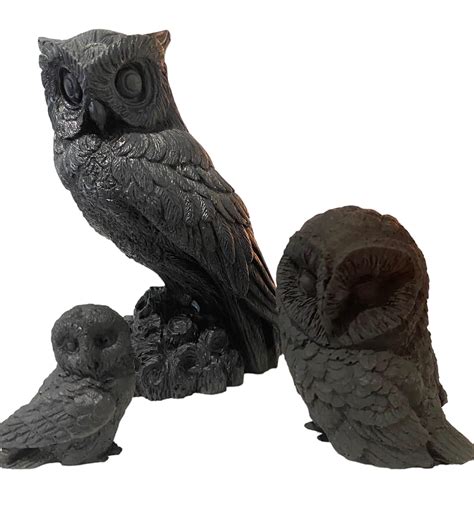 Shungite Owl Large Pressed Energetic Wellness