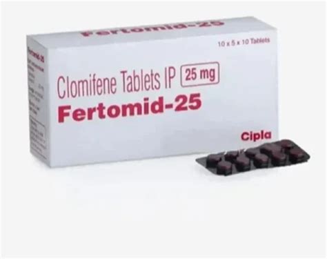 Fertomid 25Mg Tablet Packaging Type Strip Packaging Size 10 5 10 At