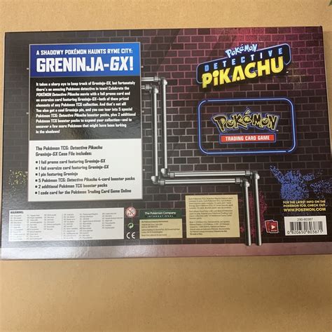 Pokémon Pok80387 Tcg Detective Pikachu Greninja Gx Case File For Sale