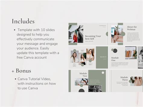 Webinar Canva Webinar Slide Deck Template Webinar Slide Deck Coaching