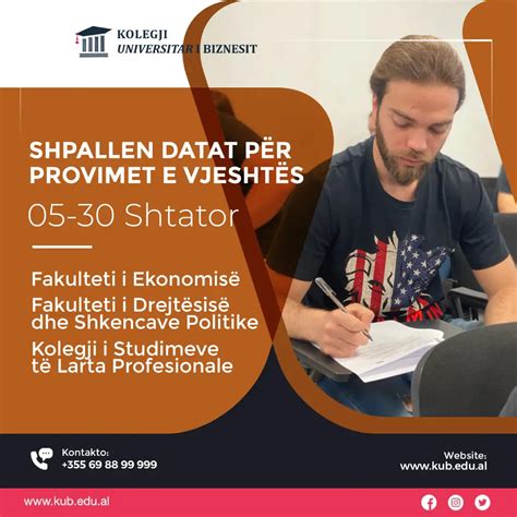 Shpallet Kalendari I Datave T Provimeve T Vjesht S P R Ciklin E