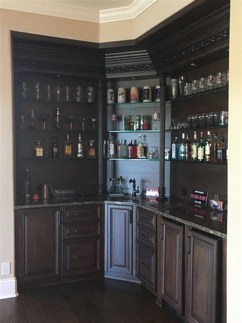 Make The Most Of Your At Home Bar Custom Built Ins C And C Cabinets