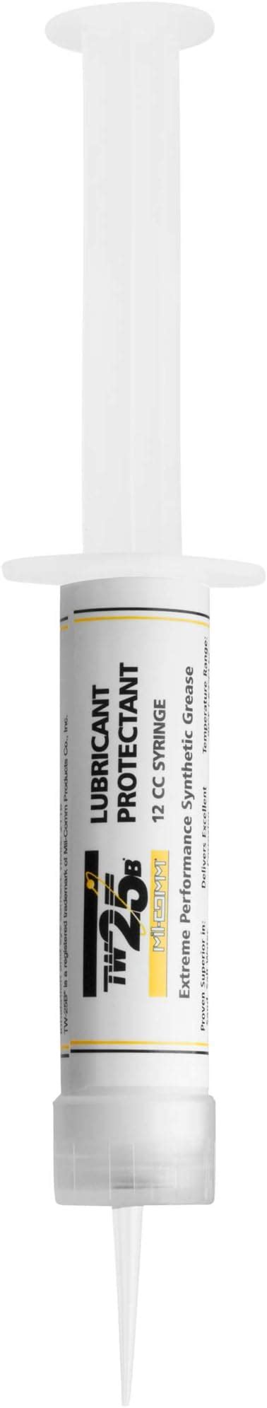 Mil Comm Tw25b Premium Firearm And Gun Grease 05 Ounce Reclosable Syringe Synthetic