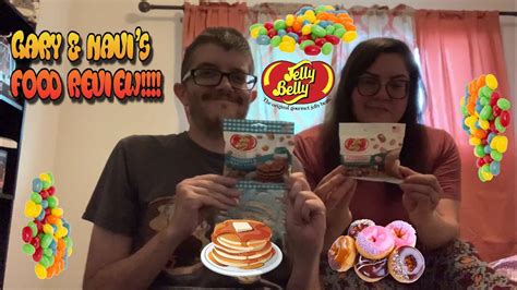 Review Jelly Belly Pancakes Maple Syrup Krispy Kreme Doughnuts Jelly