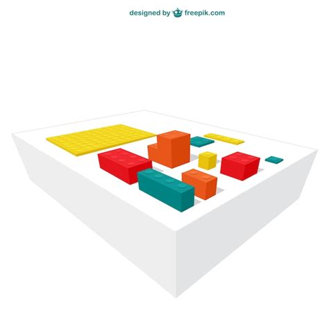 Free Vector | Colorful lego blocks