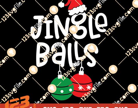 Jingle Balls Svg Tinsel Tits Svg Funny Christmas Couples Shirt Svg