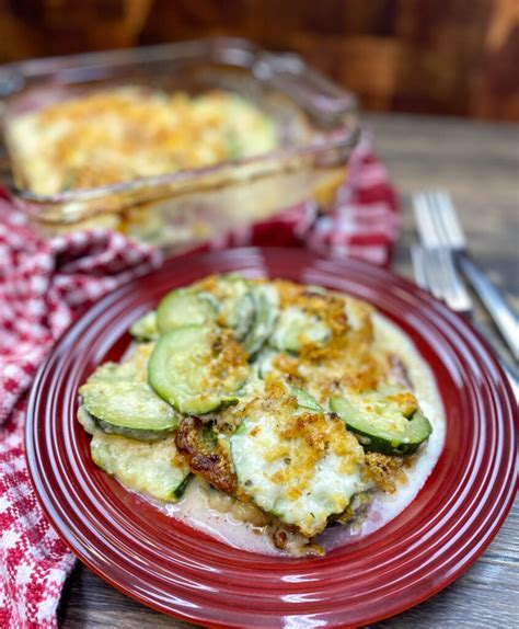 Easy Cheesy Baked Zucchini Casserole Back To My Southern Roots