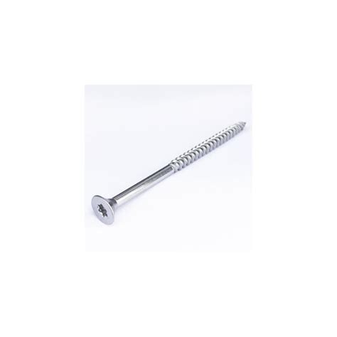 Vis à bois Inox A2 D 5 x 60 mm Torx 25 Tête fraisée filetage