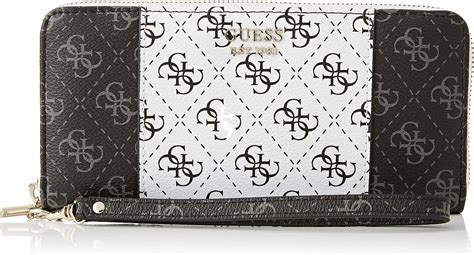 Amazon Guess Women S Kamryn Slg Large Zip Around Billfold Coal