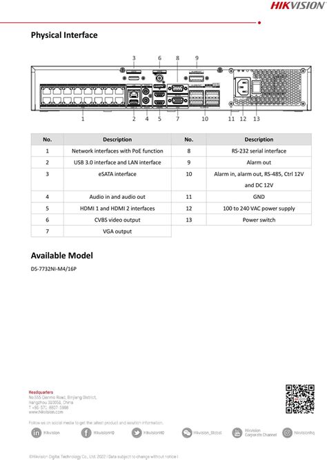 Hikvision DS 7732NI M4 16P 32CH IP NVR Includes 3TB Hard Drive DSI