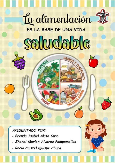 Cartilla una alimentación saludable Imagenes de vida saludable