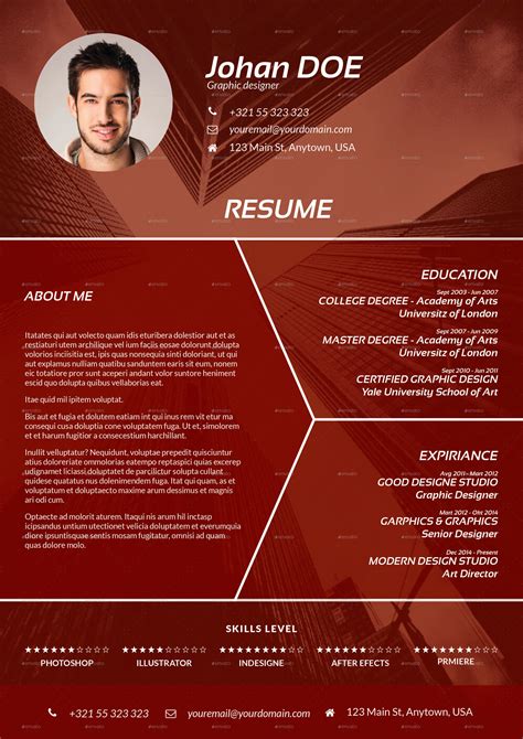 Abstract Cv Resume Template By Milos Graphicriver