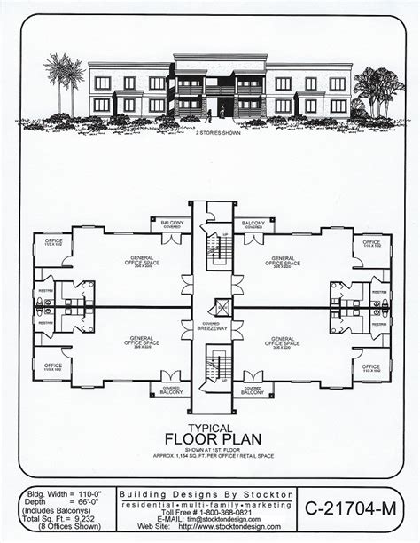 Building Designs by Stockton: Plan # C-21704-M