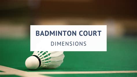 Badminton Court Dimensions (Size and Height) | The Backyard Baron