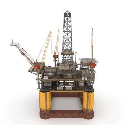 Oil Rig Model Turbosquid 1194717