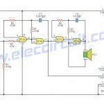 Led Roulette Circuit Using Tc Lm Circuit Power Supply