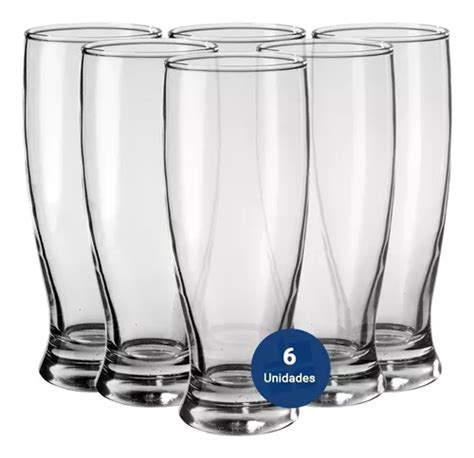 Set X Vaso Vidrio Rigolleau Amsterdam Pinta Cerveza Ml Color