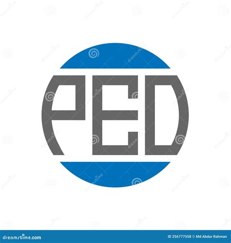 Peo Letter Logo Design On White Background Peo Creative Initials