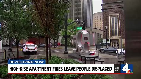 High Rise Apartment Fire Leaves People Displaced Youtube