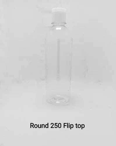 Flip Top Cap Hand Sanitizer Pet 250 Ml Bottel Use For Storage