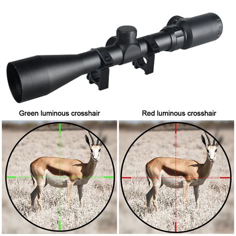 3 9X40 EG Mil Dot Optical Rifle Scope Red Green Illuminated Reticle