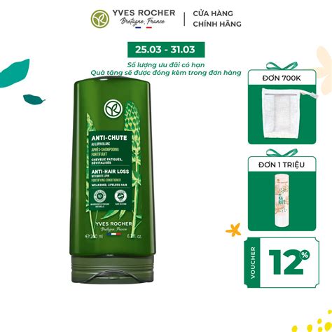 Dầu Xả Giảm Tóc Gãy Rụng Yves Rocher Anti Hair Loss With White Lupin