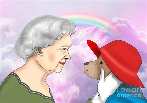 Queen Elizabeth Paddington Bear Digital Art by Cwtch | Pixels