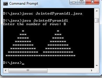 Java Program To Print Combined Pyramid Pattern Codeforcoding Java