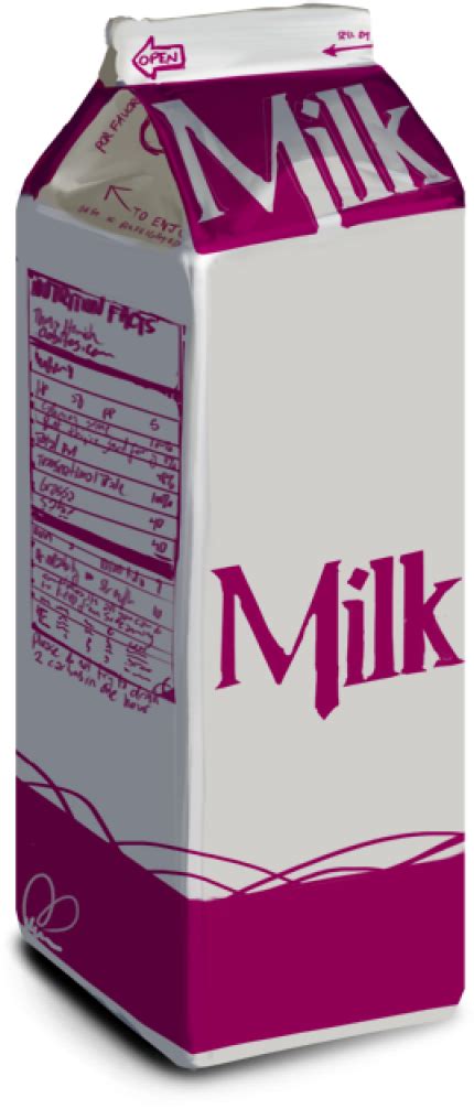 Purple Milk Carton Design Png Image