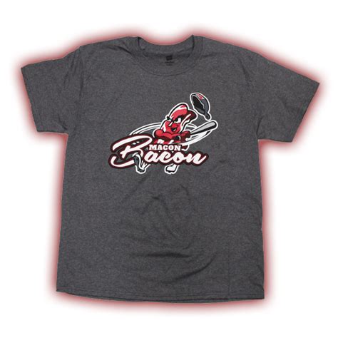 Bacon Man T-Shirt - Heather - Macon Bacon Baseball