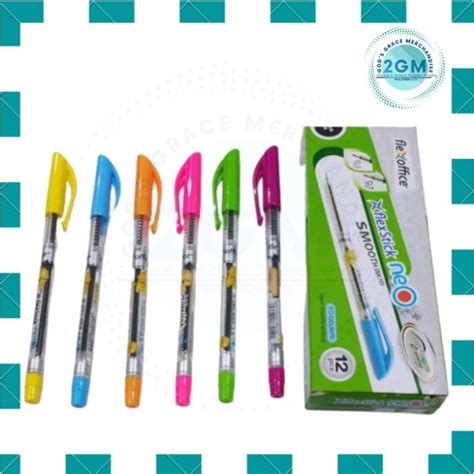 FLEXSTICK NEO Ballpen By 12 S Tip Type 0 5mm 0 7mm 12 Pcs Box COLORED