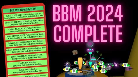 Completing BBM's 2024 Beesmas Quest | Bee Swarm Simulator - YouTube