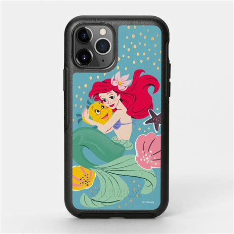 Princess Ariel Holding Flounder Illustration Otterbox Iphone Case Zazzle