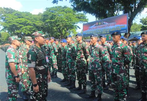 Prajurit Koops Udara II Ikuti Apel Gelar Pasukan Pam VVIP Kunker