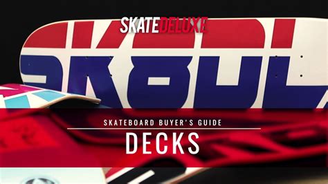 How To Choose Your Skateboard Deck Skatedeluxe Buyers Guide Youtube