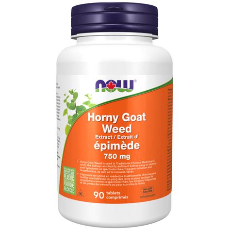 Horny Goat Weed 750 Mg Tablets Now Foods Canada