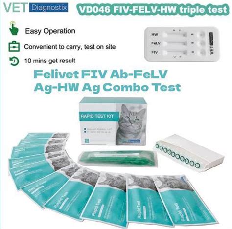 Feline Fiv Antibody Felv Antigen Hw Antigen Combo Test Feline