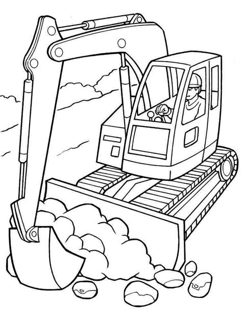 Construction Vehicles Coloring Pages