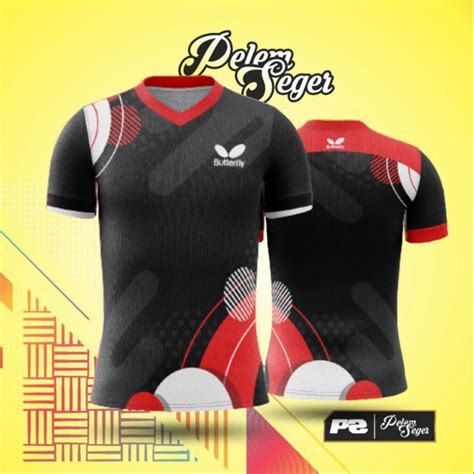 Jual Kaos Baju Pakaian Jersey Tenis Meja Ping Pong Bulutangkis