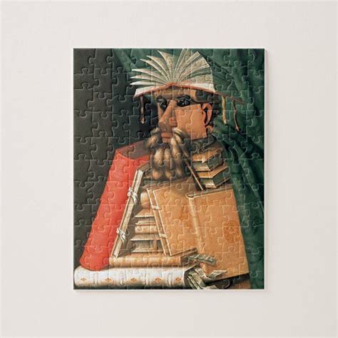 The Librarian Jigsaw Puzzle Zazzle Giuseppe Arcimboldo Jigsaw