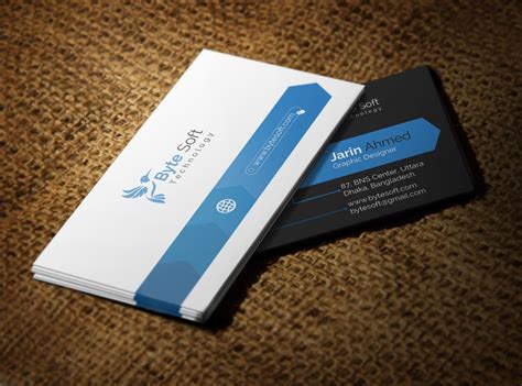 Business Card Design By Nafsan Zakia On Dribbble