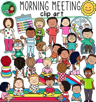 Morning Meeting Kids Clipart {School Clipart} - Clip Art Library