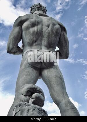 Boxer Statue At The Foro Italico Stadio Dei Marmi Designed In The