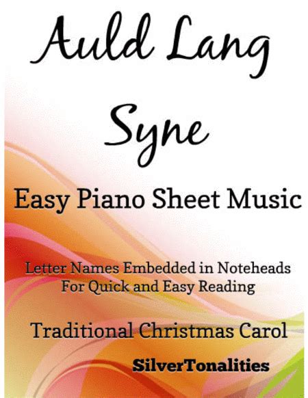 Auld Lang Syne Easy Piano Sheet Music Sheet Music Traditional Celtic