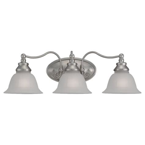 Sea Gull Lighting 3 Light Brushed Nickel Incandescent Bathroom Vanity The Home Depot Canada