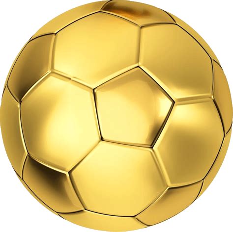 Golden Football Png Clipart Png Mart